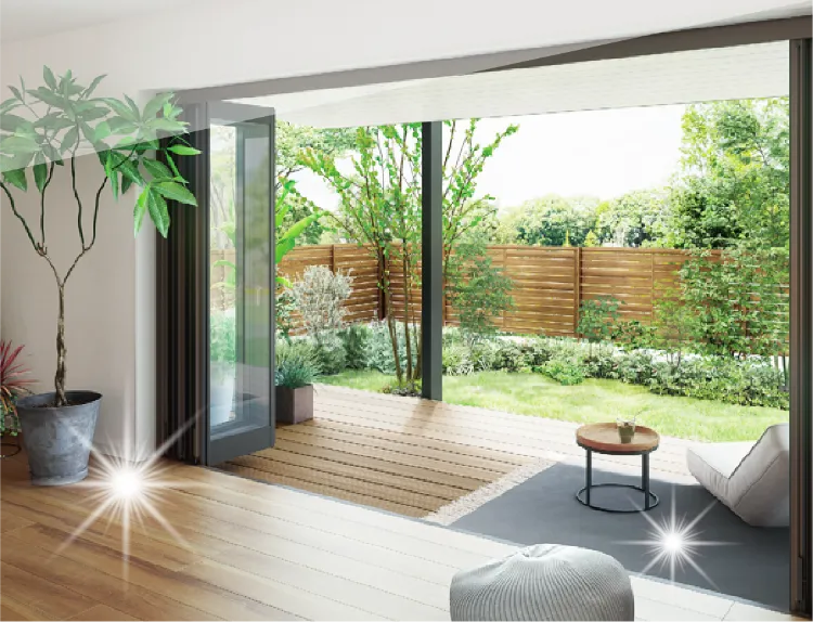 テラス設置で快適生活